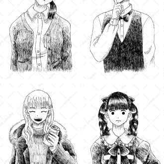 2022年11月 小説の登場人物紹介用イラスト