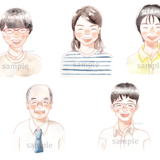 2021年10月 会社の似顔絵