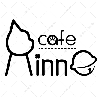 cafe Rinne 2024年7月 作品内のカフェのロゴデザイン