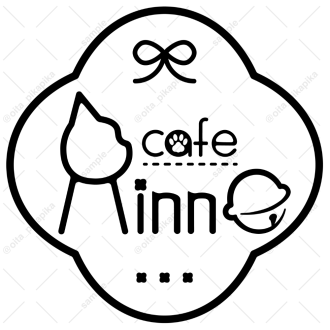 cafe Rinne 2024年7月 作品内のカフェのロゴデザイン